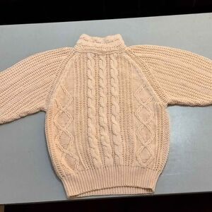 Vintage Hunter Run Sweater Knit Ramie Fishermen Cableknit size M